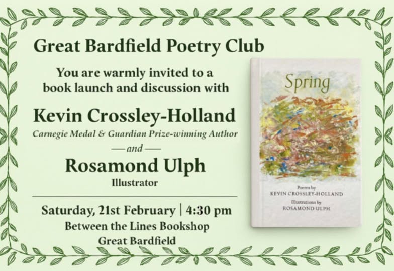 Spring Book Launch Event in Great Bardfield